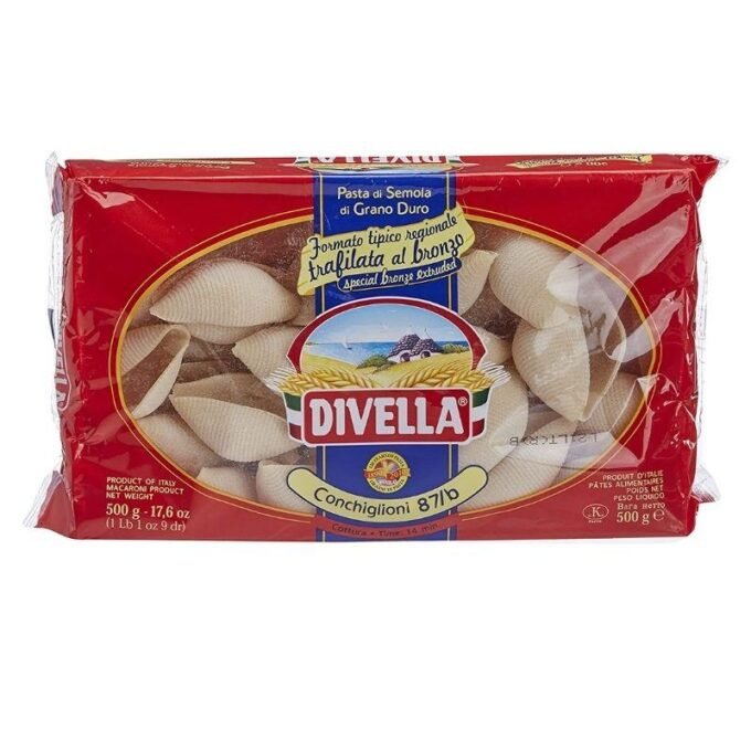 Divella Conchiglioni 87/B - 500Gm - Black Vanilla Gourmet