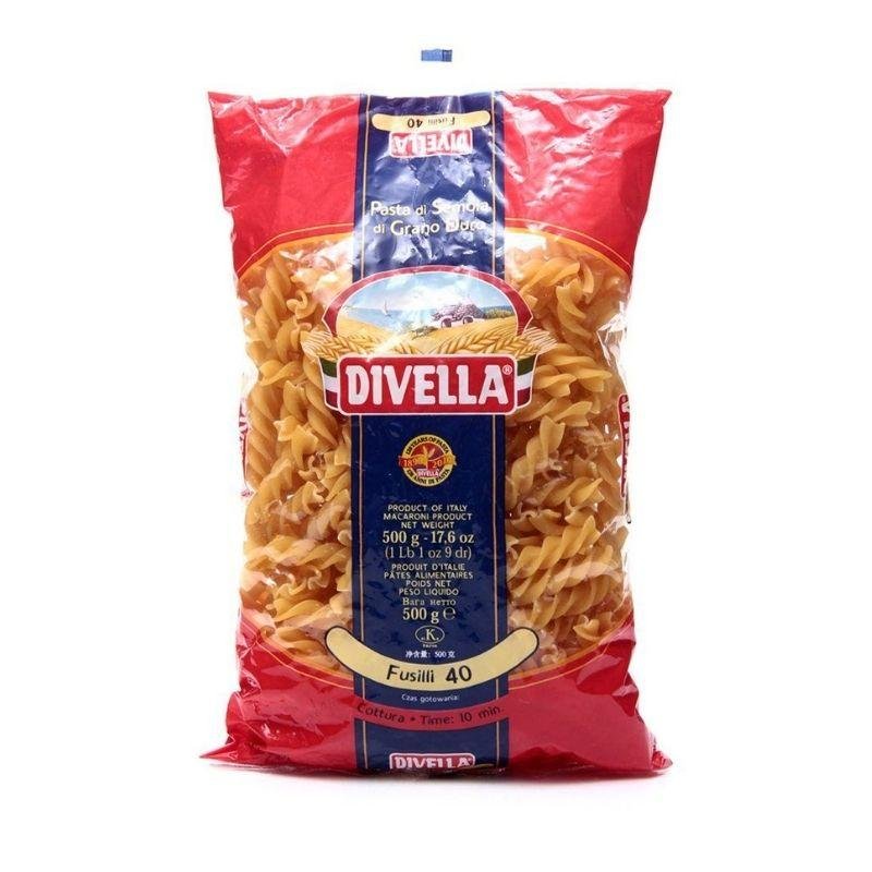 Divella Fusilli 40 - 500gm - Black Vanilla Gourmet
