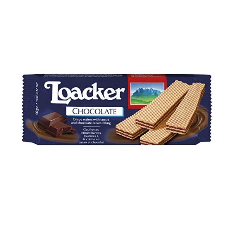 Loacker Chocolate Wafer 90gm - Black Vanilla Gourmet