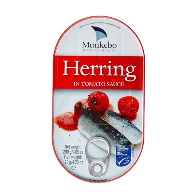 Munkebo Herring In Tomato Sauce 200gm - Black Vanilla Gourmet