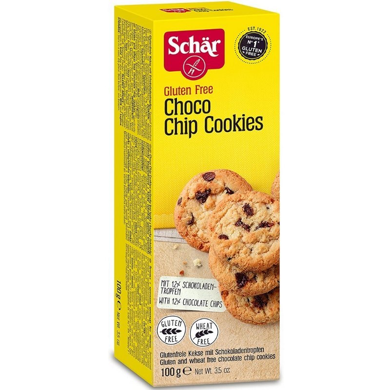 Schar Gluten Free Choco Chip Cookies 100g - Black Vanilla Gourmet
