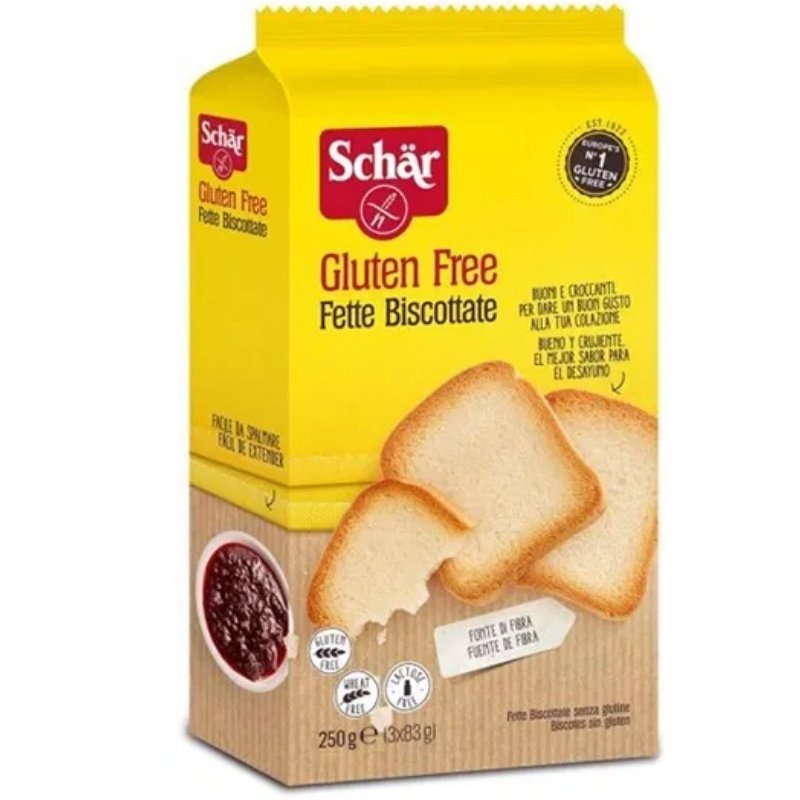 Schar Gluten Free Fette Biscottate 260g - Black Vanilla Gourmet