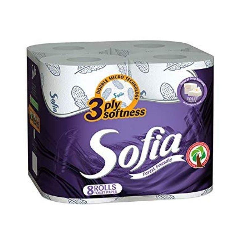 Sofia Toilet Paper 3 Ply (8 Rolls) - Black Vanilla Gourmet