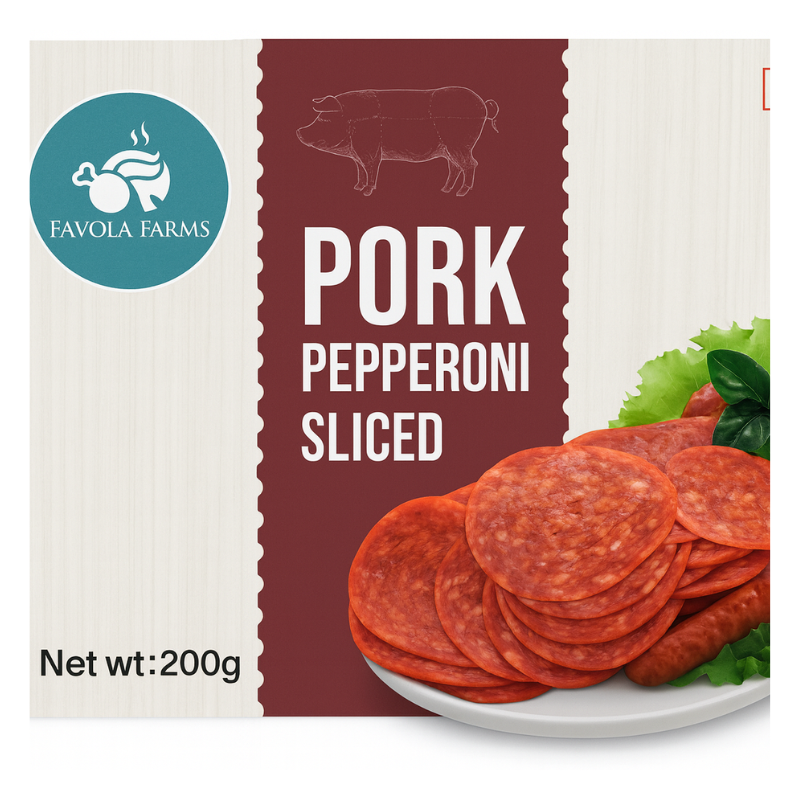 Favola Farms Pork Pepperoni Slices, 200 g